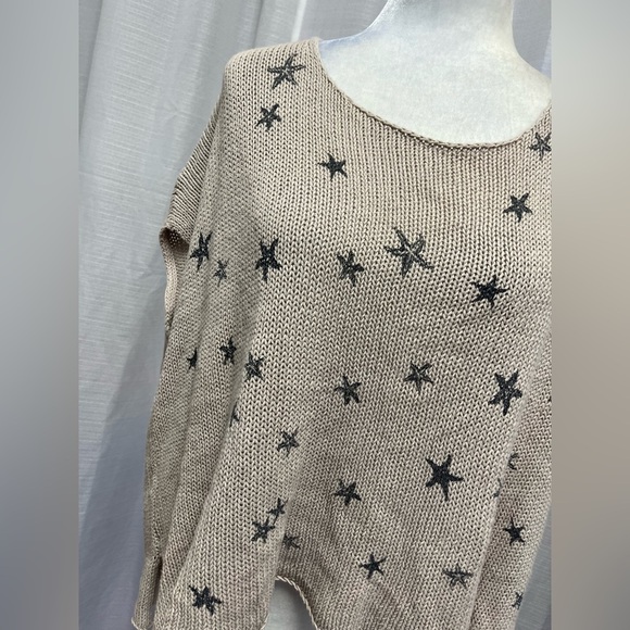 Wooden Ships Beige Star Sweater - Picture 2 of 7